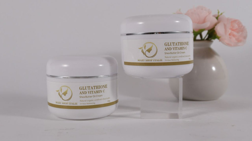 GLUTATHIONE AND VITAMIN C shea butter oil cream
